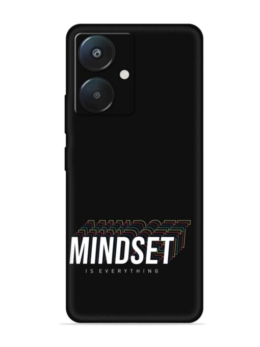 Mindset Everything Slogan Embossed Soft Silicone Case for Xiaomi Redmi 13C (5G) Zapvi