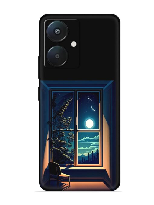 Night View At Window Embossed Soft Silicone Case for Xiaomi Redmi 13C (5G) Zapvi