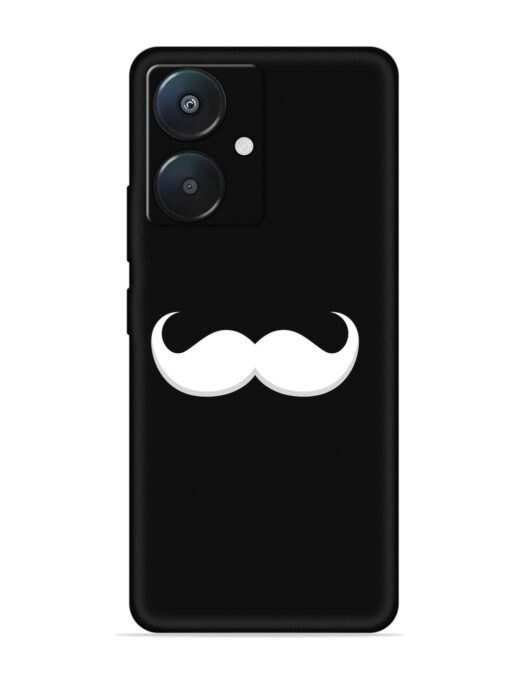 Mustache Vector Embossed Soft Silicone Case for Xiaomi Redmi 13C (5G) Zapvi