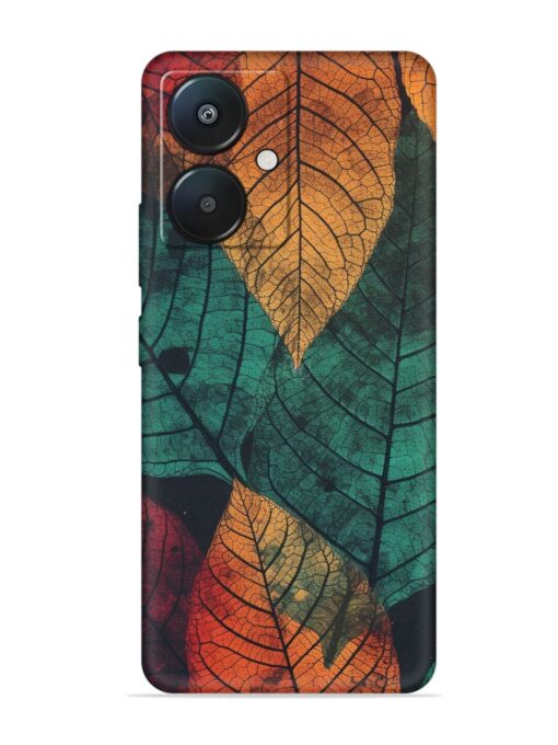 Leaves Artwork Embossed Soft Silicone Case for Xiaomi Redmi 13C (5G) Zapvi