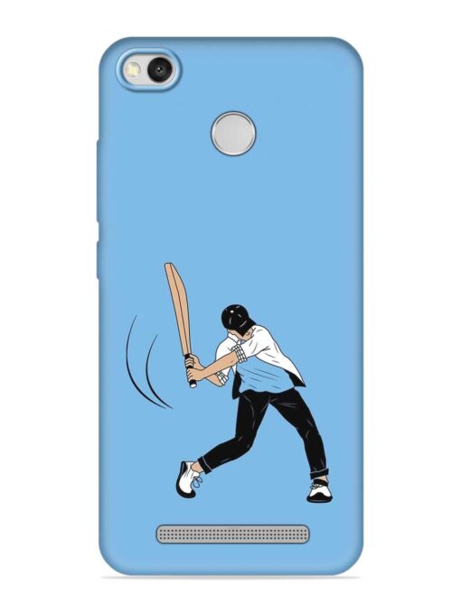 Cricket Gully Boy Embossed Soft Silicone Case for Xiaomi Redmi 3S Zapvi