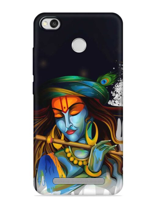 Krishna Art Embossed Soft Silicone Case for Xiaomi Redmi 3S