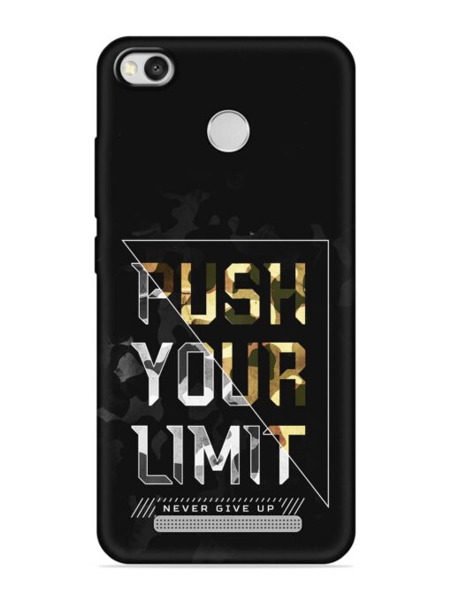 Push Your Limits Embossed Soft Silicone Case for Xiaomi Redmi 3S Zapvi