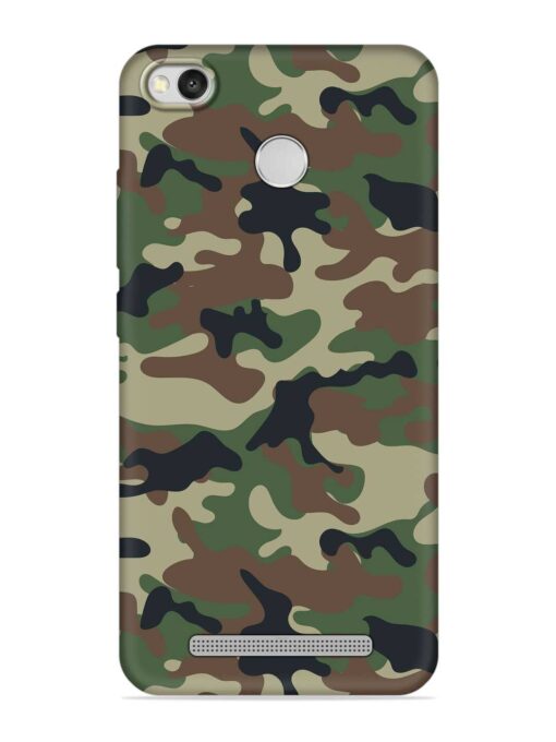 Army Military Camouflage Dark Green Embossed Soft Silicone Case for Xiaomi Redmi 3S Zapvi