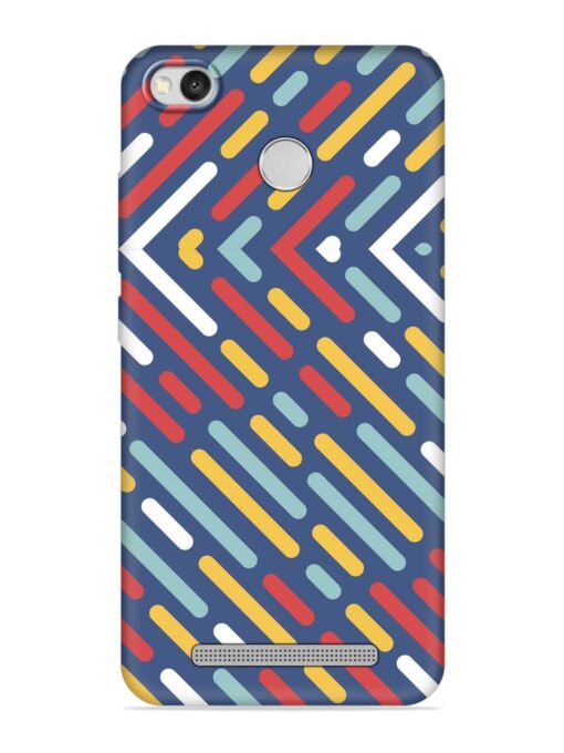 Colored Lines Embossed Soft Silicone Case for Xiaomi Redmi 3S Zapvi