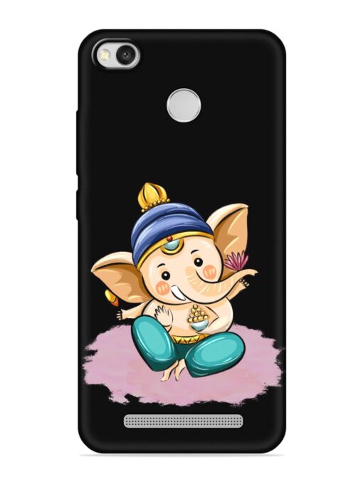 Bal Ganesh Vector Art Embossed Soft Silicone Case for Xiaomi Redmi 3S Zapvi