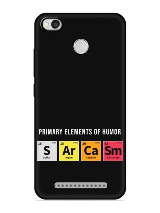 Primary Elements Humor Embossed Soft Silicone Case for Xiaomi Redmi 3S