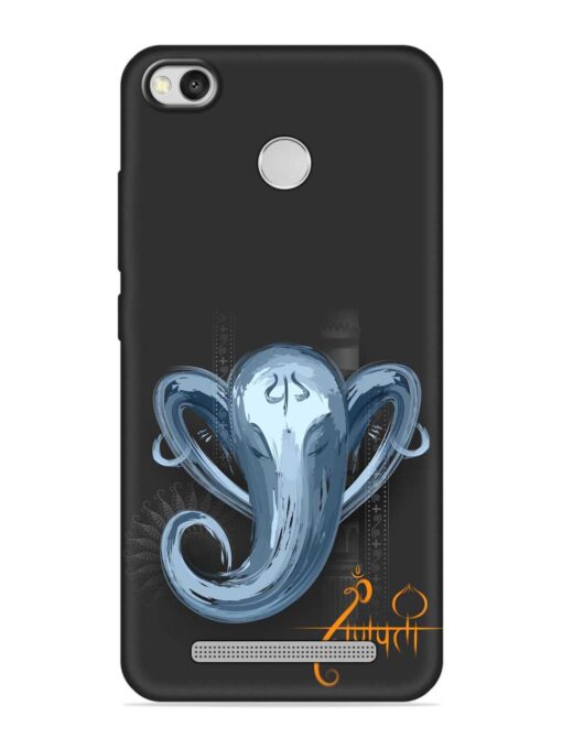 Illustration Lord Ganpati Embossed Soft Silicone Case for Xiaomi Redmi 3S Zapvi