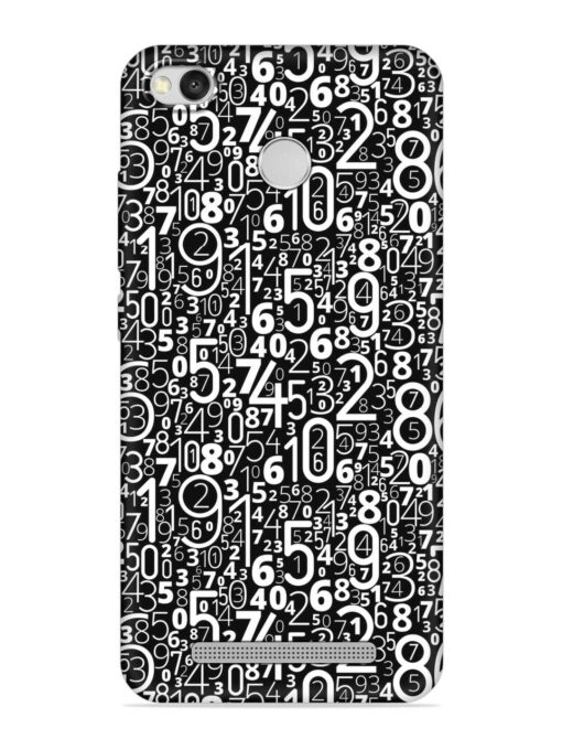 Many Numbers Different Embossed Soft Silicone Case for Xiaomi Redmi 3S Zapvi