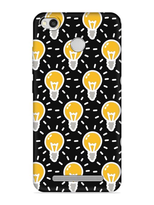 Light Bulb Seamless Embossed Soft Silicone Case for Xiaomi Redmi 3S Zapvi