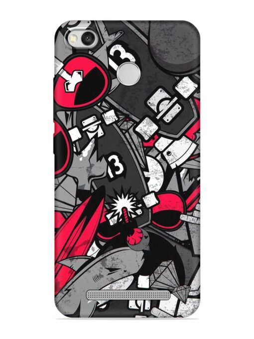 Fictional Doodle Embossed Soft Silicone Case for Xiaomi Redmi 3S Zapvi