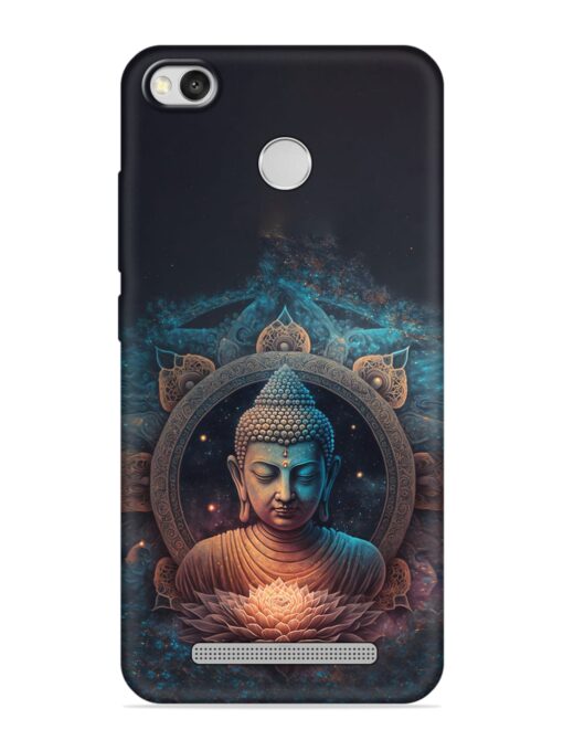 Gautam Buddha Embossed Soft Silicone Case for Xiaomi Redmi 3S