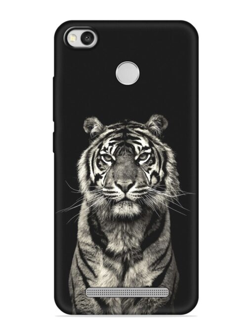 Tiger Art Embossed Soft Silicone Case for Xiaomi Redmi 3S Zapvi