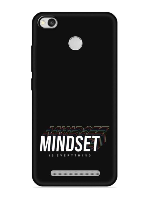 Mindset Everything Slogan Embossed Soft Silicone Case for Xiaomi Redmi 3S Prime