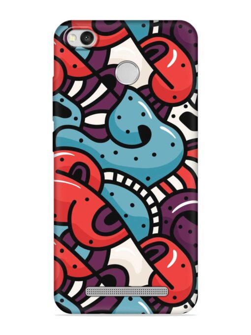 Seamless Backdrop Colorful Embossed Soft Silicone Case for Xiaomi Redmi 3S Prime