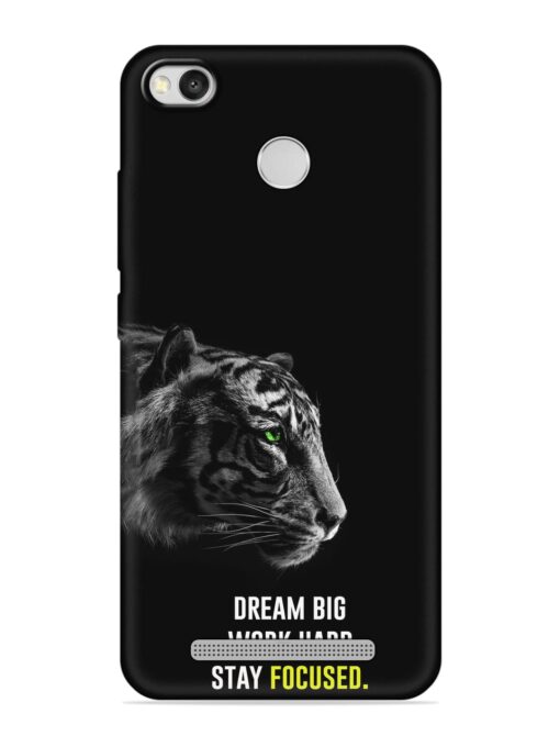 Dream Big Work Hard Embossed Soft Silicone Case for Xiaomi Redmi 3S Prime