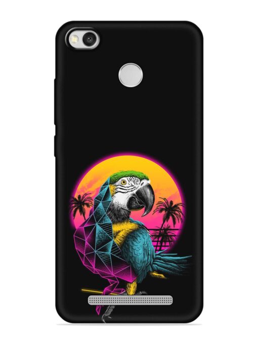 Rad Parrot Embossed Soft Silicone Case for Xiaomi Redmi 3S Prime Zapvi