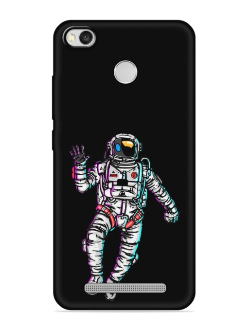 Spaceman Embossed Soft Silicone Case for Xiaomi Redmi 3S Prime