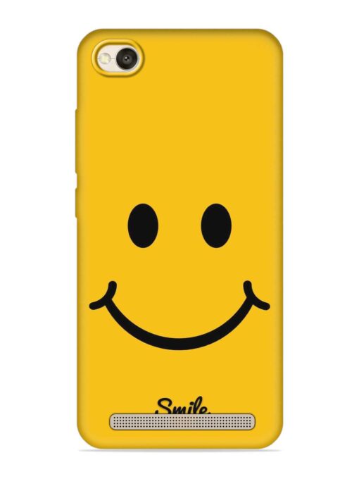 Yellow Smiley Embossed Soft Silicone Case for Xiaomi Redmi 4A