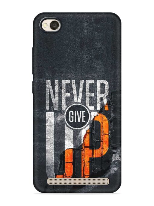 Never Give Up Embossed Soft Silicone Case for Xiaomi Redmi 4A