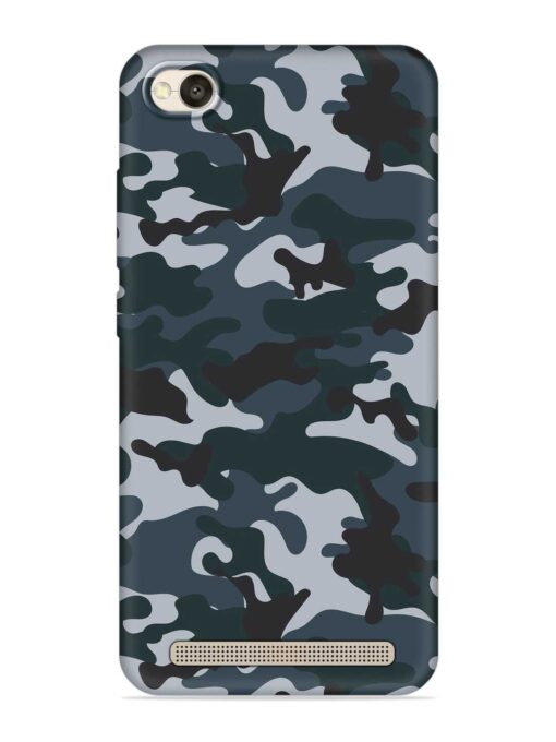 Dark Blue Army Military Art Embossed Soft Silicone Case for Xiaomi Redmi 4A