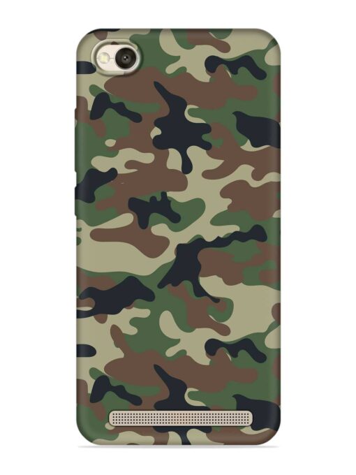 Army Military Camouflage Dark Green Embossed Soft Silicone Case for Xiaomi Redmi 4A