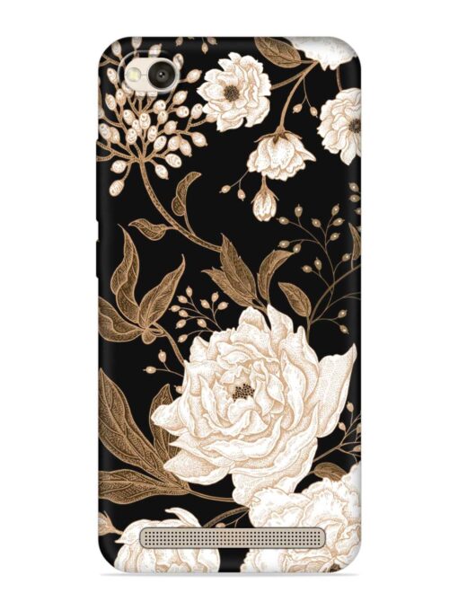 Peonies Roses Floral Embossed Soft Silicone Case for Xiaomi Redmi 4A Zapvi