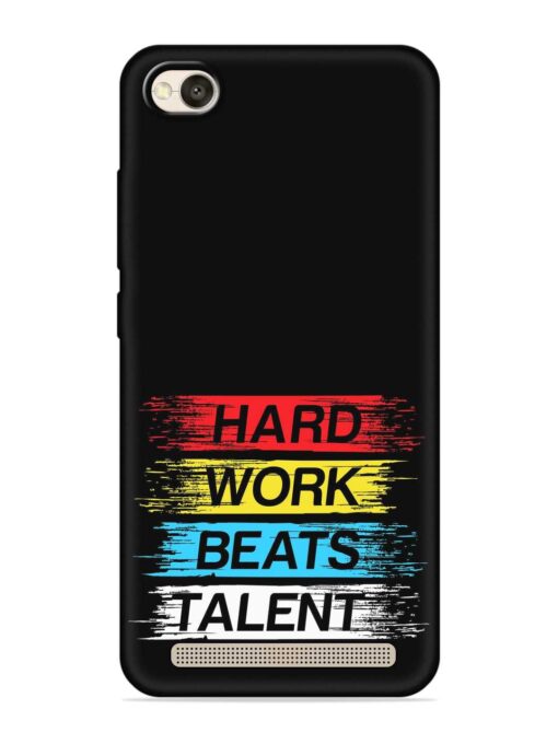 Hard Work Beats Embossed Soft Silicone Case for Xiaomi Redmi 4A