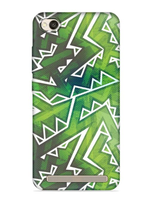 Green Graffiti Seamless Embossed Soft Silicone Case for Xiaomi Redmi 4A Zapvi