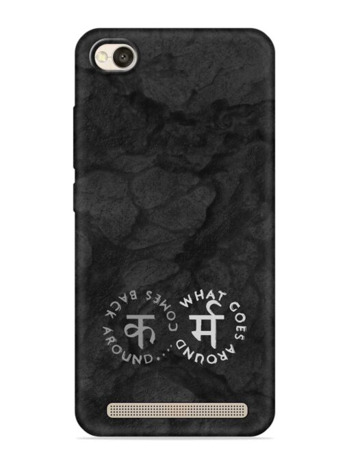 Karma Hindi Word Embossed Soft Silicone Case for Xiaomi Redmi 4A Zapvi