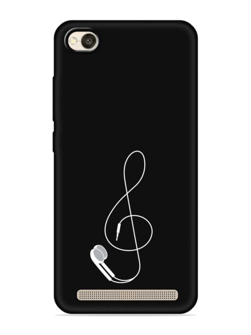 Music Earphone Vector Embossed Soft Silicone Case for Xiaomi Redmi 4A Zapvi