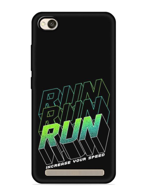 Run Embossed Soft Silicone Case for Xiaomi Redmi 4A Zapvi