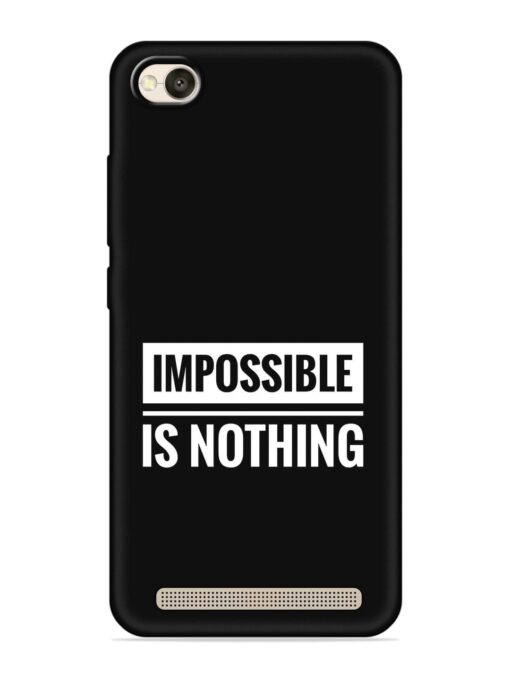 Impossible Is Nothing Embossed Soft Silicone Case for Xiaomi Redmi 4A Zapvi