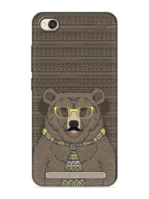 Grizzly Bear Embossed Soft Silicone Case for Xiaomi Redmi 4A