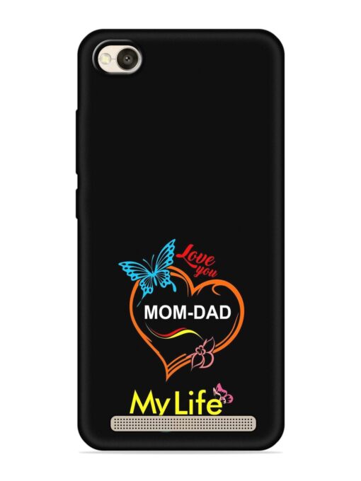 Love You Mom Dad Embossed Soft Silicone Case for Xiaomi Redmi 4A Zapvi