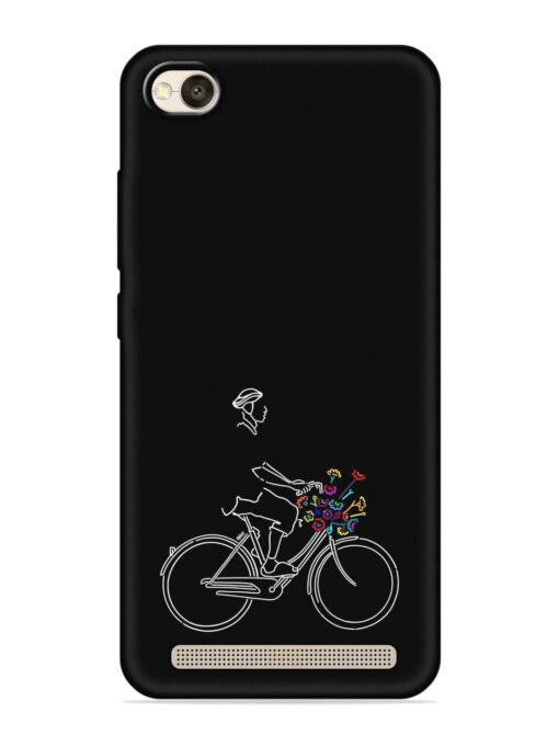 Minimalist Cycle Art Embossed Soft Silicone Case for Xiaomi Redmi 4A Zapvi