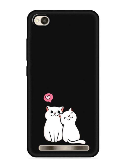 Cute Loving Cats Embossed Soft Silicone Case for Xiaomi Redmi 4A