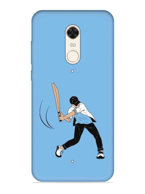 Cricket Gully Boy Embossed Soft Silicone Case for Xiaomi Redmi 5 Zapvi