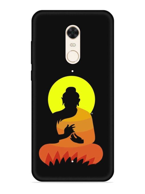 Buddha Art Black Embossed Soft Silicone Case for Xiaomi Redmi 5