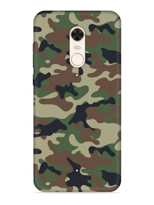 Army Military Camouflage Dark Green Embossed Soft Silicone Case for Xiaomi Redmi 5 Zapvi