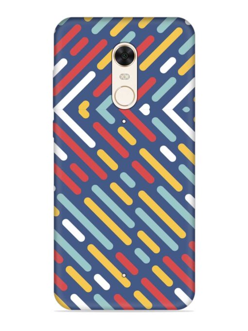 Colored Lines Embossed Soft Silicone Case for Xiaomi Redmi 5 Zapvi