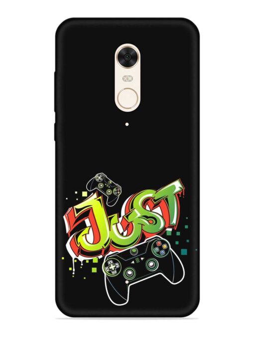 Graffiti Gamepad Illustration Embossed Soft Silicone Case for Xiaomi Redmi 5