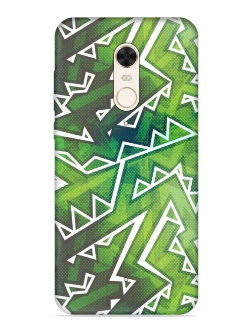 Green Graffiti Seamless Embossed Soft Silicone Case for Xiaomi Redmi 5 Zapvi