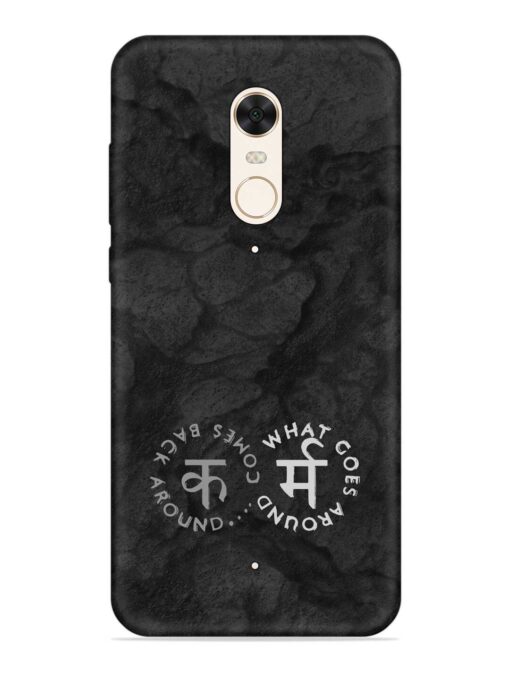 Karma Hindi Word Embossed Soft Silicone Case for Xiaomi Redmi 5 Zapvi