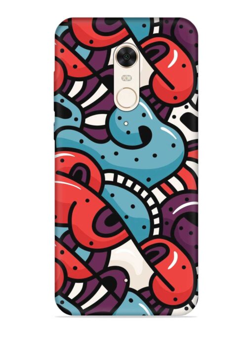 Seamless Backdrop Colorful Embossed Soft Silicone Case for Xiaomi Redmi 5