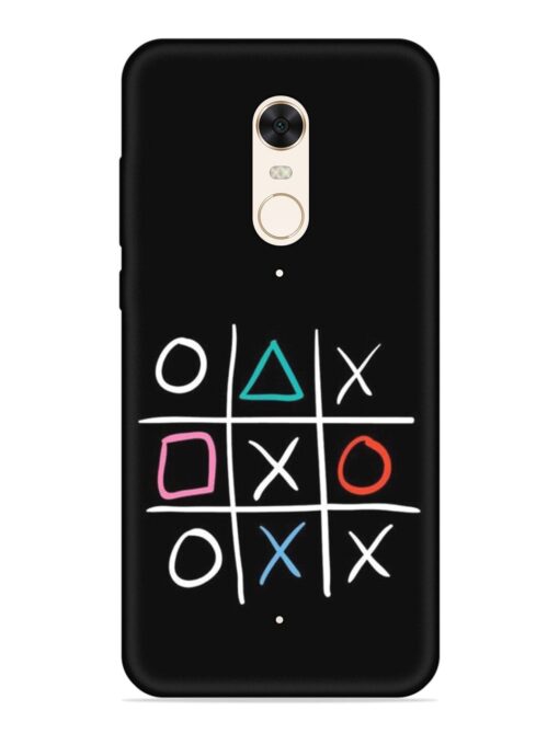 Super Neon Tic-Tac-Toe Embossed Soft Silicone Case for Xiaomi Redmi 5