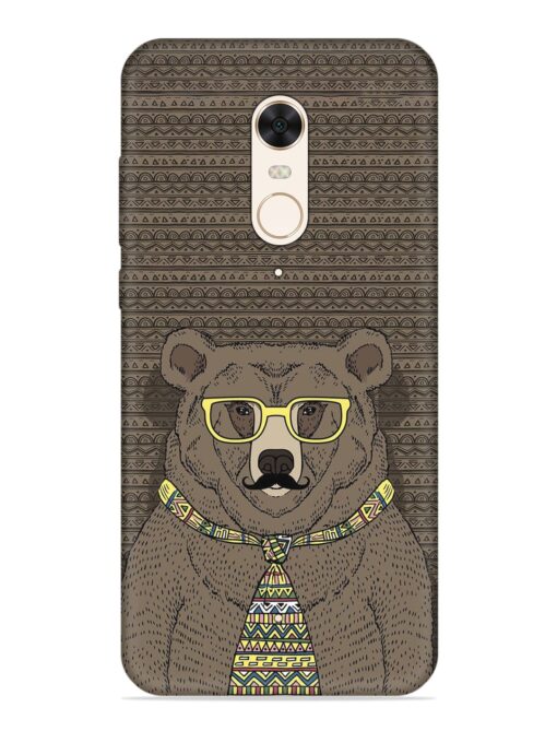 Grizzly Bear Embossed Soft Silicone Case for Xiaomi Redmi 5 Zapvi