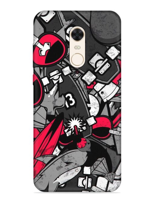 Fictional Doodle Embossed Soft Silicone Case for Xiaomi Redmi 5 Zapvi