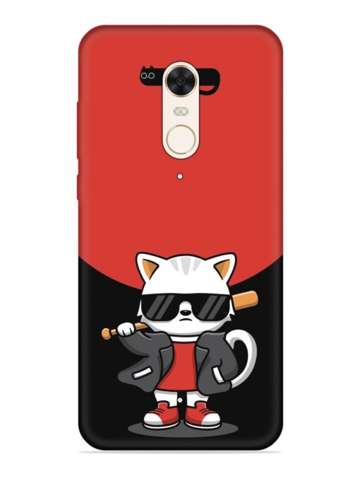 Cool Little Bear Cartoon Embossed Soft Silicone Case for Xiaomi Redmi 5