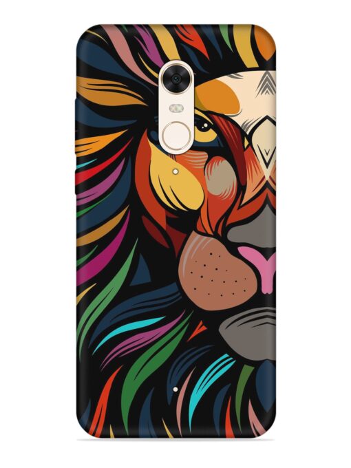 Trippy Lion Art Embossed Soft Silicone Case for Xiaomi Redmi 5 Zapvi